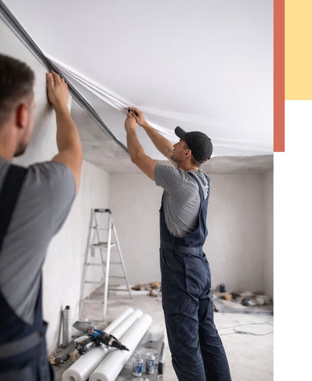 Монтаж матового натяжного потолка в Алексеевке от 4556 руб./м² — быстро и недорого | ОТДЕЛОЧНИК-Лкв