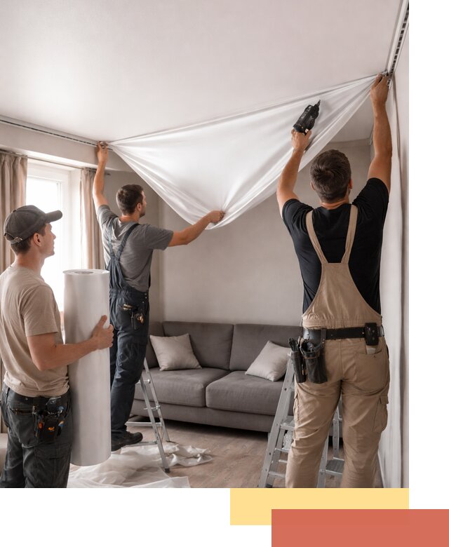 Монтаж сатинового натяжного потолка в Алексеевке качественно и быстро