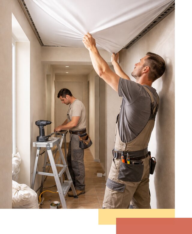 Монтаж натяжного потолка в прихожей в Алексеевке