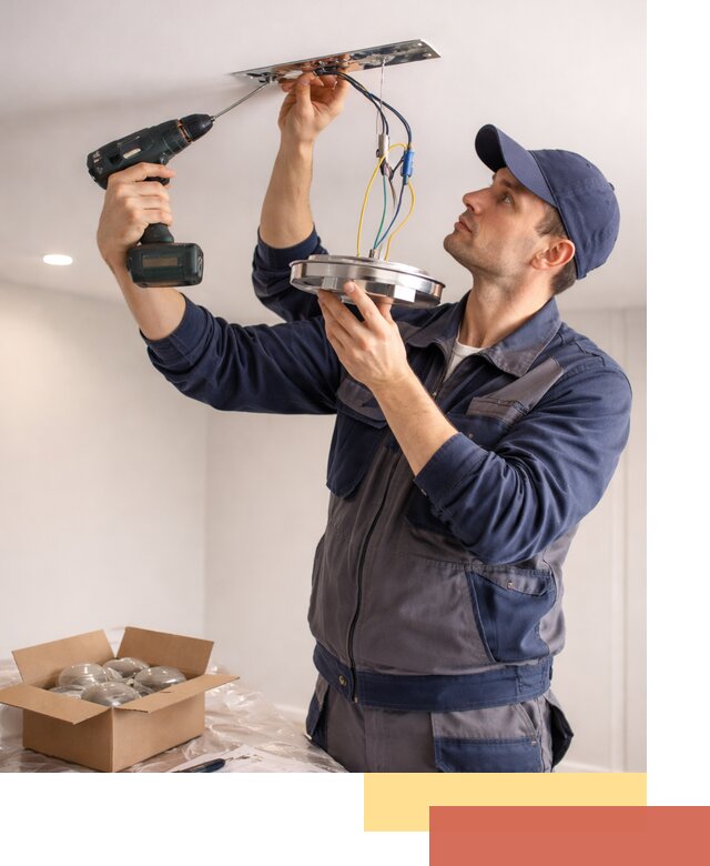 Установка люстры в натяжной потолок в Алексеевке