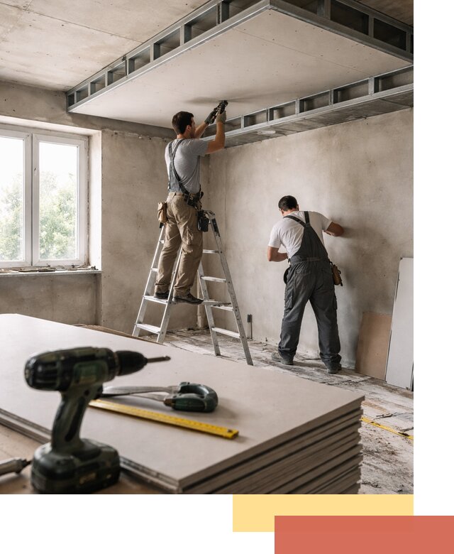 Двухуровневый потолок из гипсокартона в Алексеевке