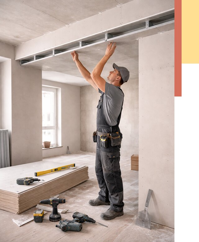 Потолок из гипсокартона с нишей в Алексеевке от 1266 руб. под ключ | ОТДЕЛОЧНИК-Лкв