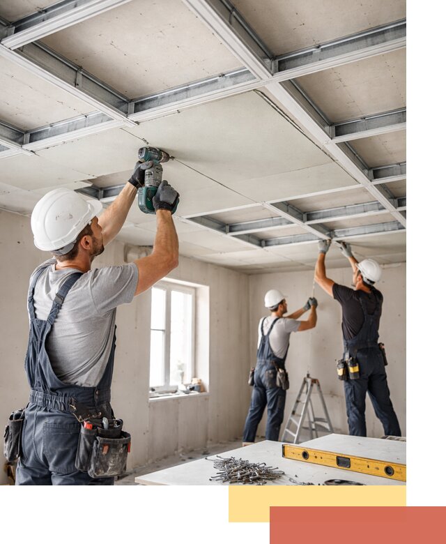 Кессонный потолок из гипсокартона под ключ в Алексеевке