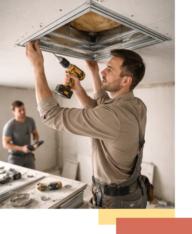 Монтаж люка в потолок из ГКЛ в Алексеевке