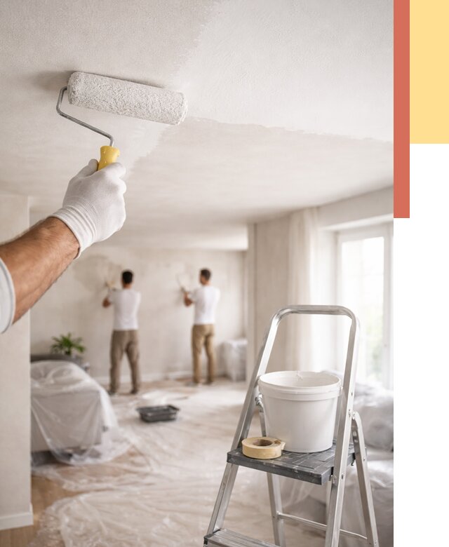 Покраска потолка акриловой краской в Алексеевке от 2531 руб. | ОТДЕЛОЧНИК-Лкв