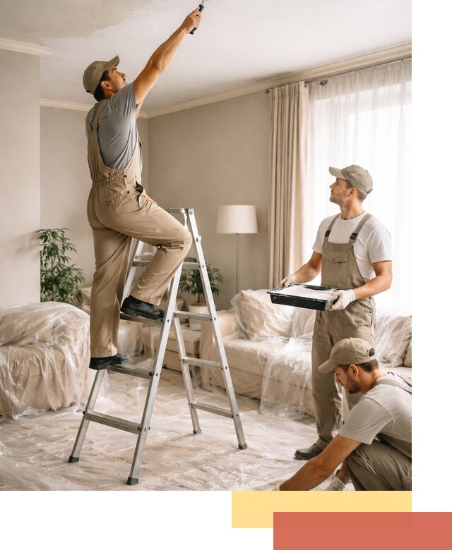 Покраска потолков акриловой краской в Алексеевке качественно и быстро