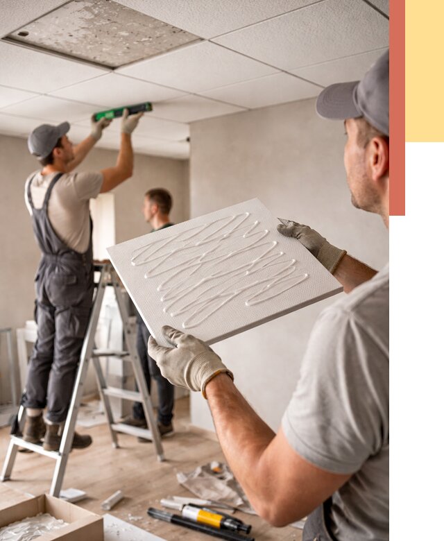 Монтаж потолочной плитки в Алексеевке от 4556 руб. — быстро и недорого | ОТДЕЛОЧНИК-Лкв