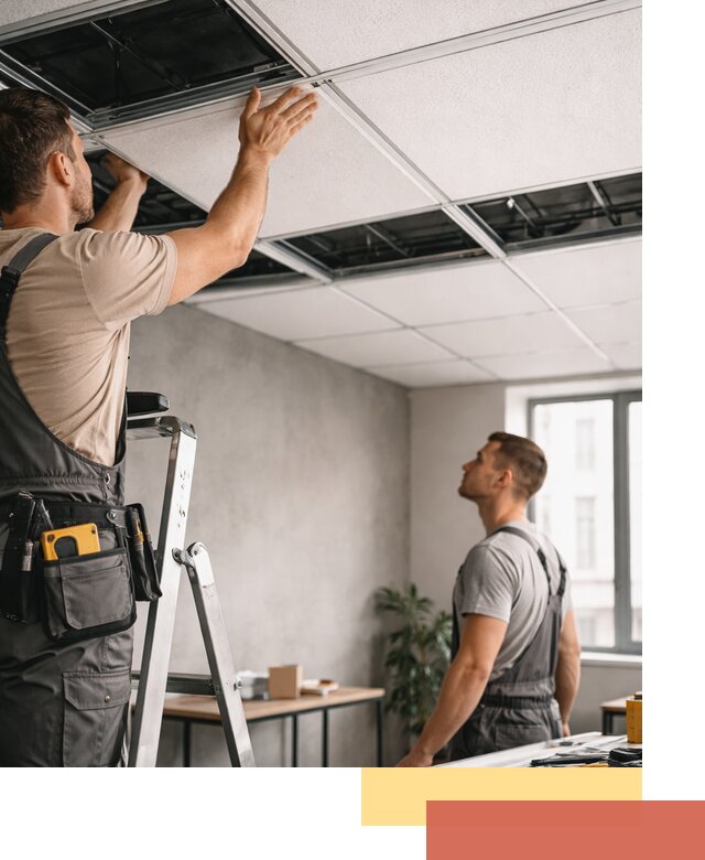 Монтаж потолочной плитки в Алексеевке качественно и в срок