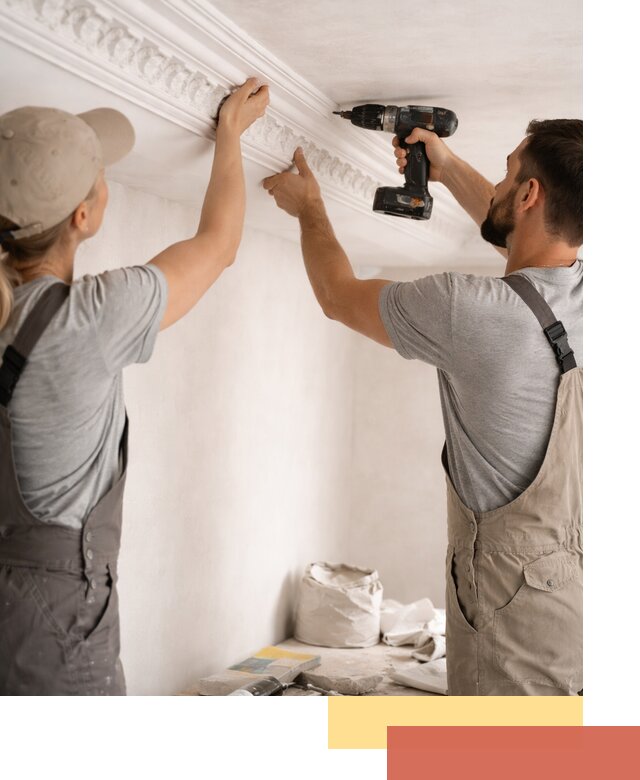 Профессиональный монтаж лепнины на потолок в Алексеевке