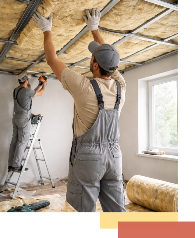 Утепление потолка под ключ в Алексеевке качественно и быстро