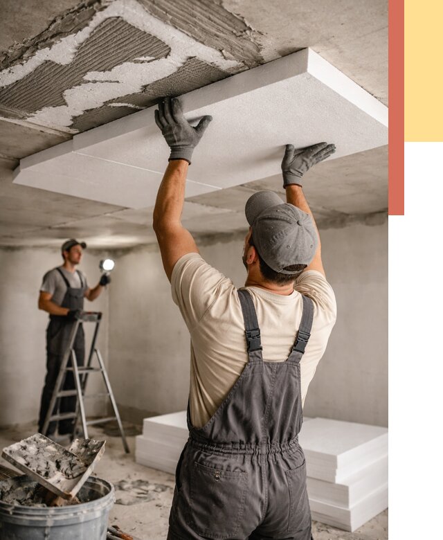 Утепление потолка пенопластом в Алексеевке от 4556 руб/м2 — недорого и быстро | ОТДЕЛОЧНИК-Лкв