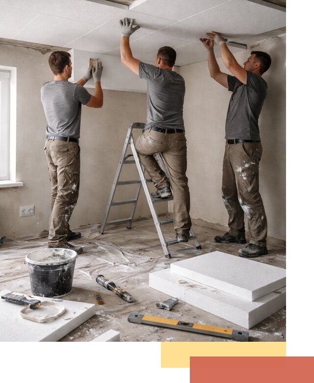 Утепление потолка пенопластом в Алексеевке быстро и качественно